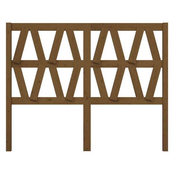 vidaXL S&auml;ngynp&auml;&auml;ty hunajanruskea 126x4x100 cm t&auml;ysi m&auml;nty