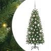 vidaXL Tekojoulukuusi Vihre&auml; 120 cm PE ja PVC