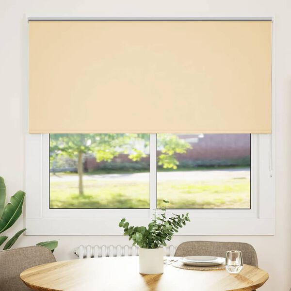 vidaXL Rullaverho Blackout Beige 155x150 cm Kankaan leveys 151,6 cm