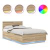 vidaXL S&auml;ngyn runko p&auml;&auml;tyll&auml; Sonoman tammi 120 x 200 cm Tekninen puu