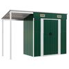 vidaXL Puutarhavaja lis&auml;katolla vihre&auml; 277x107x181 cm ter&auml;s