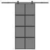vidaXL liukuovi laitteistosarjalla 90x205cm karkaistua lasia alumiinia