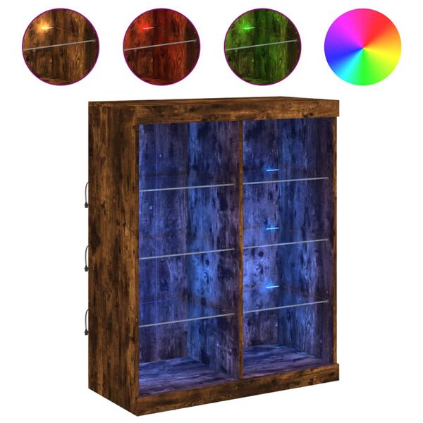 vidaXL Senkki LED-valoilla savutammi 81x37x100 cm