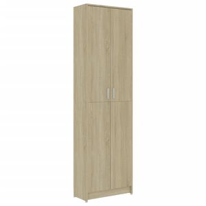vidaXL Eteisen vaatekaappi Sonoma tammi 55x25x189 cm tekninen puu