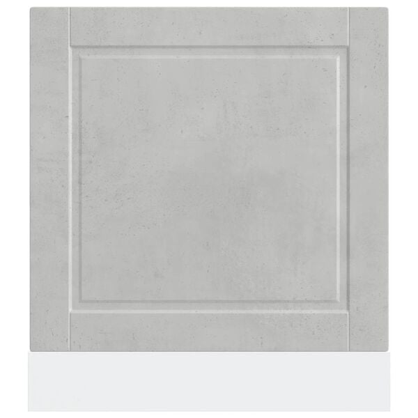 vidaXL Astianpesukoneen paneeli Porto betoninharmaa 60x1,5x67 cm