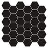 vidaXL Heptagonaalinen laatta 10 kpl Musta 30 x 30 cm
