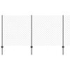 vidaXL Ketjuaidalla varustettu aita 25 x 1,2 m PVC-pinnoitettu ter&auml;s