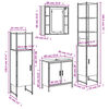 vidaXL 4-osainen Kylpyhuoneen kaappisarja ruskea tammi tekninen puu