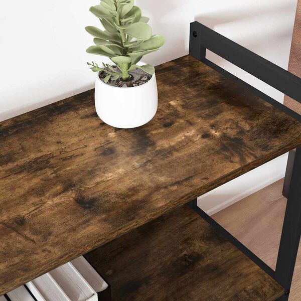 vidaXL Kirjahylly Savup&auml;hkin&auml; 40 x 30 x 85 cm Tekninen puu