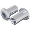 vidaXL Lukituspultti 2 kpl Hopea M6 x 15 mm Ter&auml;s