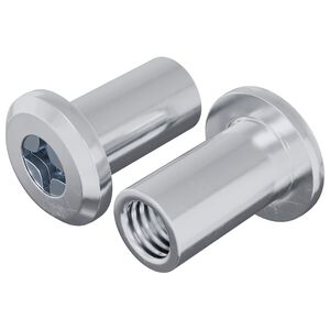 vidaXL Lukituspultti 2 kpl Hopea M6 x 15 mm Ter&auml;s