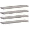vidaXL Sein&auml;hyllyt 4 kpl harmaa Sonoma 40x10x1,5 cm tekninen puu