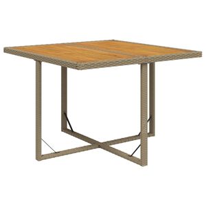 vidaXL Puutarhap&ouml;yt&auml; beige 109x107x74 cm polyrottinki ja t&auml;yspuu