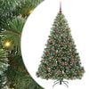 vidaXL Tekojoulukuusi 300 LED-valoilla Vihre&auml; 180 cm PE ja PVC