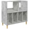 vidaXL Vinyylisoittimen teline Betoninharmaa 82 x 39,5 x 82,5 cm