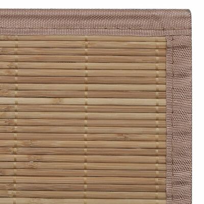 vidaXL Suorakulmainen ruskea bambumatto 150x200 cm
