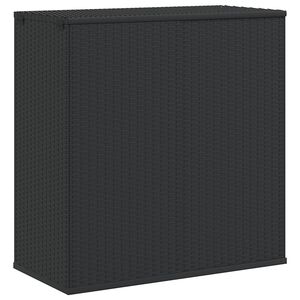 vidaXL Puutarhan s&auml;ilytyslaatikko PE-rottinki 100x49x103,5 cm musta
