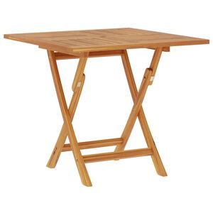 vidaXL Kokoontaittuva puutarhap&ouml;yt&auml; 85x85x76 cm t&auml;ysi tiikki
