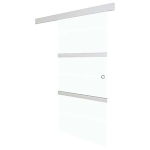 vidaXL Liukuovi soft-stopeilla ESG-lasi ja alumiini 76x205 cm