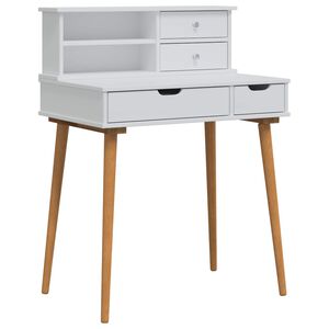 vidaXL Meikkip&ouml;yt&auml;sarja FAUSKE 2 kpl valkoinen 76 x 50 x 103,5 cm
