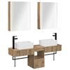 vidaXL Kylpyhuoneen kaappisetti 5 pcs Artisaanitammi 53 x 15,5 x 70 cm