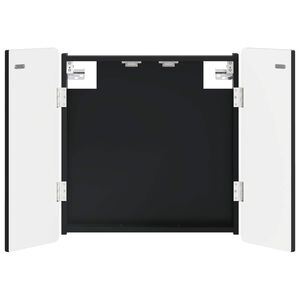 vidaXL Dartboard-kaappi ZWOLLE Musta 52,5 x 10,5 x 57,5 cm