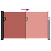 vidaXL Sis&auml;&auml;nvedett&auml;v&auml; sivumarkiisi Terrakotta 120x500 cm