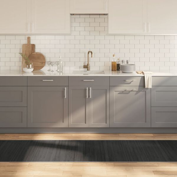 vidaXL Matto suorakaide harmaa 70x500 cm bambu