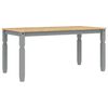 vidaXL Ruokap&ouml;yt&auml; Corona harmaa 160x80x75 cm t&auml;ysi m&auml;nty