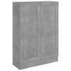vidaXL Kirjahylly betoninharmaa 82,5x30,5x115 cm tekninen puu