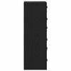 vidaXL Korkea kaappi Musta tammi. 35 x 37 x 109 cm Tekninen puu