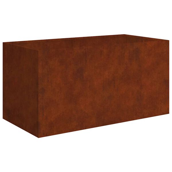 vidaXL Kukkalaatikko 80x40x40 cm Corten ter&auml;s