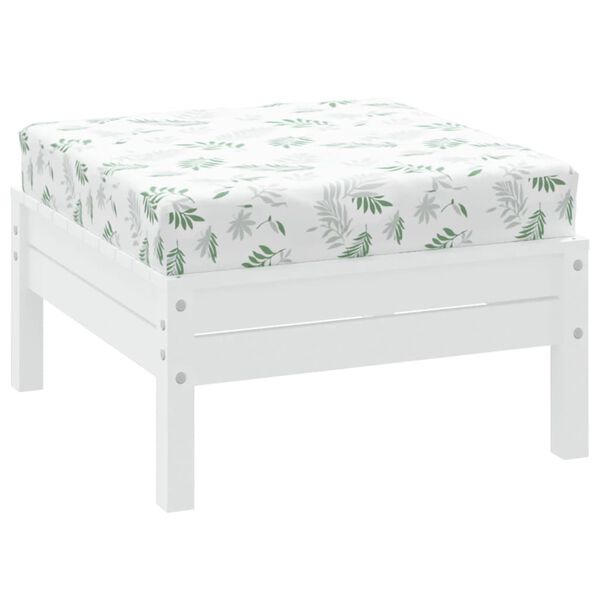 vidaXL Lavatyyny lehtikuvio 60x60x8 cm oxford kangas