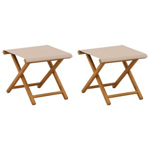 vidaXL Laituri 2 pcs Tihe&auml; Eukalyptuspuu Beige