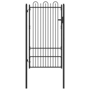 vidaXL Aitausportti HORST 100 x 175 cm Ter&auml;s Musta Lukittava