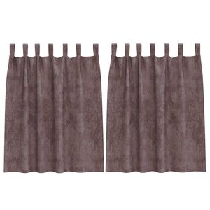 vidaXL Samettiverhot 2 kpl Ruskea 140 x 140 cm Sametti