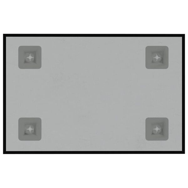 vidaXL Seinäkiinnitteinen magneettitaulu musta 30x20 cm karkaistu lasi