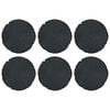 vidaXL Askelkivi 6 pcs Musta &Oslash; 45 x 1,8 cm Kumi
