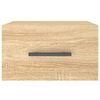 vidaXL Seinäkiinnitettävä yöpöytä Sonoma-tammi 35x35x20 cm