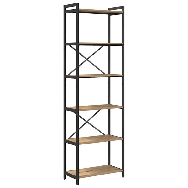 vidaXL Kirjahylly Artisan tammi 40 x 30 x 85 cm Tekninen puu