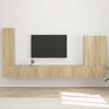 vidaXL TV-sein&auml;kaappi setti Sein&auml;kiinnitett&auml;v&auml; 6 pcs Sonoman tammi