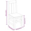 vidaXL Ruokatuolit 2 kpl T&auml;ysi akaasiapuu