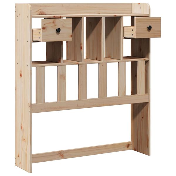 vidaXL Sängynpääty säilytystilalla 90 cm massiivipuusta mäntyä