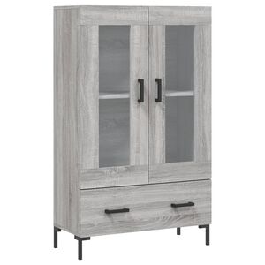 vidaXL Kaappi harmaa Sonoma 69,5x31x115 cm tekninen puu