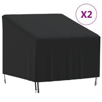 vidaXL Puutarhatuolien suojat 2 kpl 90x90x50/75 cm 420D Oxford
