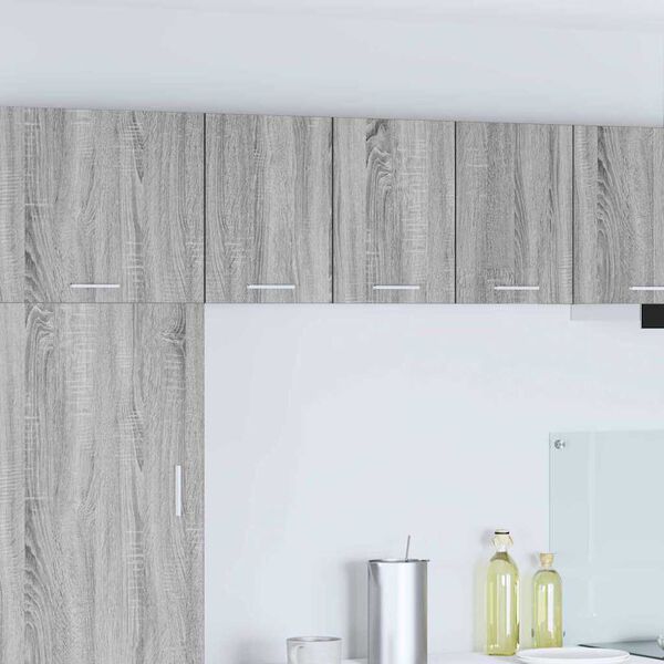 vidaXL Henkarikaappi 2 pcs Harmaa Sonoma ja valkoinen 30 x 31 x 40 cm