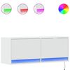 vidaXL TV-sein&auml;kaappi LED-valoilla valkoinen 100x31x35 cm