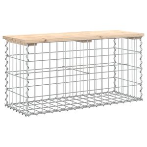 vidaXL Puutarhapenkki kivikori tyyli 83x31,5x42 cm t&auml;ysi m&auml;nty