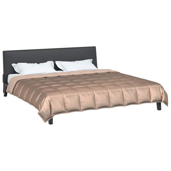 vidaXL Kes&auml;peitto Kulta 240 x 260 cm Satiini ja mikrofiiberi