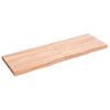 vidaXL P&ouml;yt&auml;levy vaaleanruskea 120x40x(2-4) cm k&auml;sitelty t&auml;ystammi